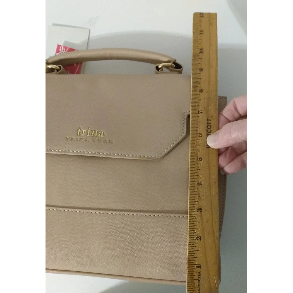 NWT Trina Turk Medium Blush Pink Satchel Purse Detach Strap MSRP 148.00
